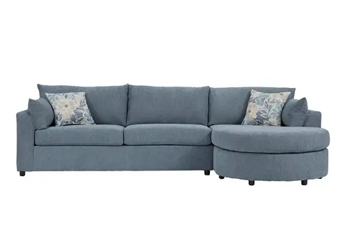 Elegant chaise lounge sofa in our Pensacola furniture showroom