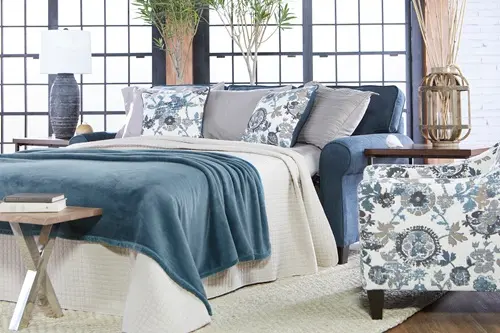 Comfortable queen size sofa sleeper with pull-out mattress